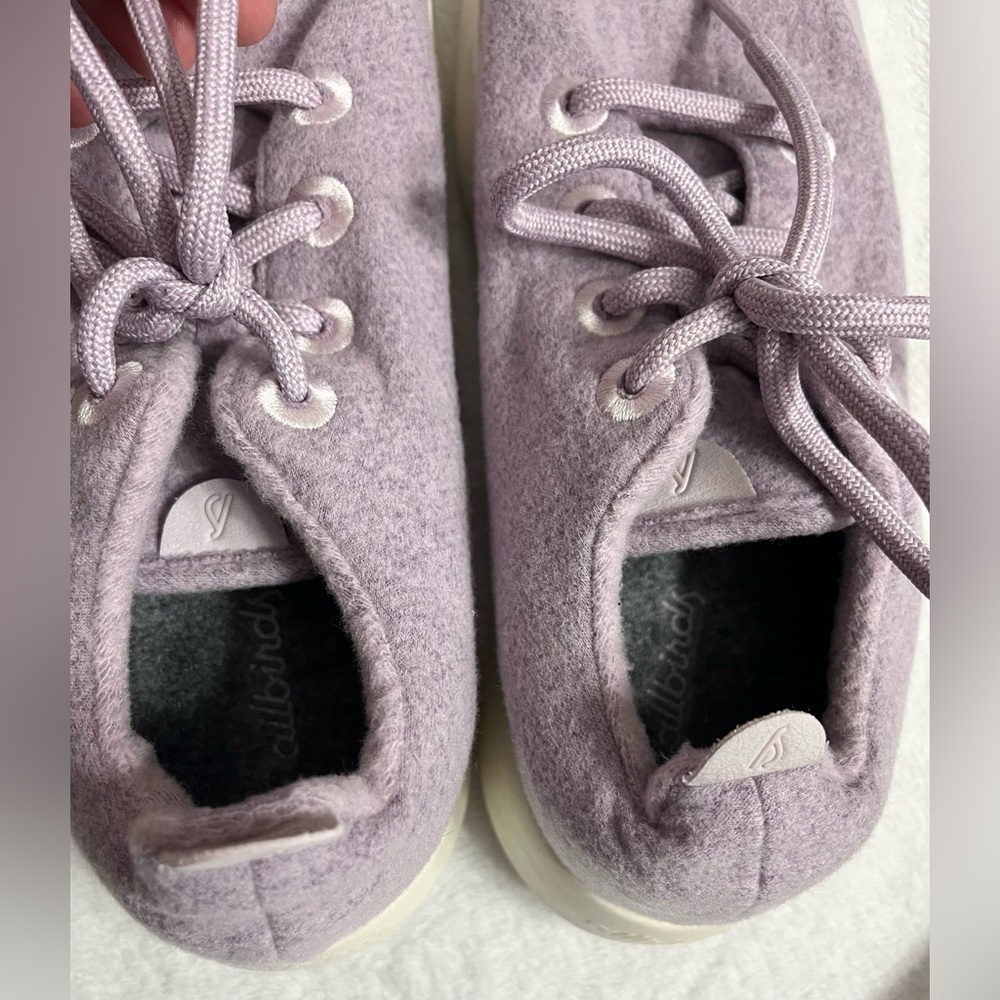 Allbirds women’s size 9 Tree Runners liliac purple wool sneakers - Picture 2 of 8